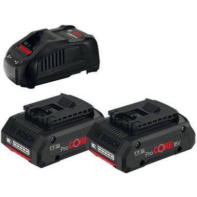 Startovací sada Bosch 18V, nabíječ GAL 1880CV + 2x GBA 18V ProCORE, 4,0Ah Bosch profi1600A016GF