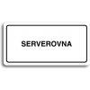 Piktogram Accept Piktogram "SERVEROVNA" (160 × 80 mm) (bílá tabulka - černý tisk)