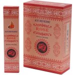 Ayurvedic Rose indické vonné tyčinky 12 x 15 g – Hledejceny.cz