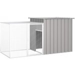 vidaXL Klec pro kuřata 200 × 91 × 100 cm pozinkovaná ocel šedá 9799.171546 – Sleviste.cz