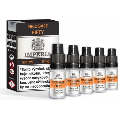 Nikotinová báze IMPERIA 5x10ml PG50/VG50 3mg – Zboží Dáma