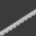 Krajka bíla - 74054 šíře 30 mm , metráž – Zboží Mobilmania