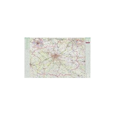 ZES vydavatelství nástěnná mapa Středočeský kraj 1:140 t. - lamino, lišta, 150x92 – Hledejceny.cz