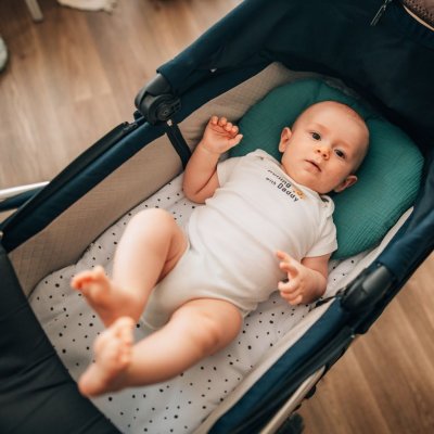 Tulimese Podložka do korby černobílé tečky – Zboží Mobilmania