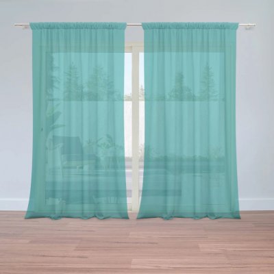 Sablio Záclony Nefritová: 2ks 150x250cm – Hledejceny.cz