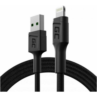 Kabel USB-A pro Lightning Green Cell GC PowerStream, 120 cm pro iPhone, iPad, iPod, rychlé nabíjení – Zbozi.Blesk.cz