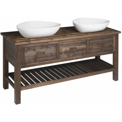 Erra Brand umyvadlová skříňka 160x73x50cm, mořený smrk BA161 – Hledejceny.cz