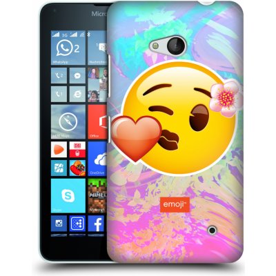 Pouzdro HEAD CASE Microsoft Lumia 640 / 640 DUAL SIM Emoji smajlík pusinka – Zboží Mobilmania