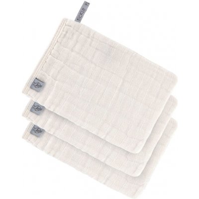 Lässig babies Muslin Wash Glove Set milky 3 ks