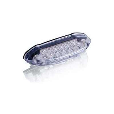 Zadní brzdové světlo PUIG SHARK (80 x 20 mm) 4605W čiré sklíčko s osvětlením SPZ – Zboží Mobilmania