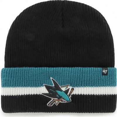 47 Brand pánská Zimní čepice San Jose Sharks Split Cuff 47 Cuff Knit Black – Hledejceny.cz