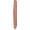 Dilda RealRock Oboustranné dildo Straight Slim Double 12″ Tan 29,7 x 3,8 cm