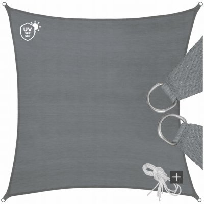 TecTake 403887 3,6 x 3,6 m šedá – Zboží Dáma