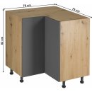 Kondela Kuchyňská linka LANGEN dub artisan na míru Rozměry: 60x47x82, Spodní skříňka, pravá, LANGEN D60: dub artisan