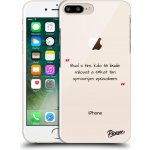 Pouzdro Picasee silikonové Apple iPhone 8 Plus - Správná láska čiré – Zboží Živě