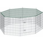 vidaXL Klec pro psy se střechou a dvířky šedá 400 x 200 x 200 cm – HobbyKompas.cz