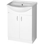 Aqualine Simplex Eco 60 58,5 x 83,5 x 30,7 cm SIME600 umyvadlová skříňka včetně umyvadla – Zboží Dáma