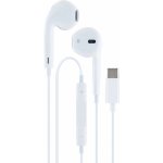 Schwaiger Sluchátka do uší s mikrofonem, USB-C, bílá – Zboží Živě