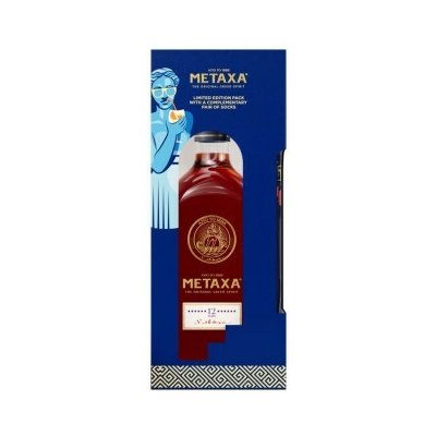 Metaxa 12* 40% 0,7 l Dárkové balení s ponožkami – Zbozi.Blesk.cz