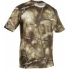 Army a lovecké tričko a košile Tričko Solognac s krátkým rukávem prodyšné 100 maskovací Treemetic