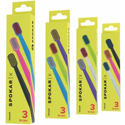 Spokar X 5500 zubní kartáček ultrasoft 3 ks – Zbozi.Blesk.cz