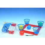 Teddies Házecí hra plast kříž s kruhy + košíčky s míčky – Zboží Mobilmania