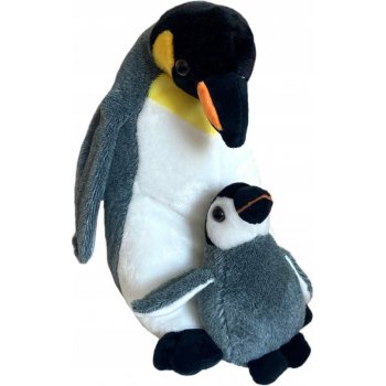 Maskot Beppe tučňák s dítětem 33 cm