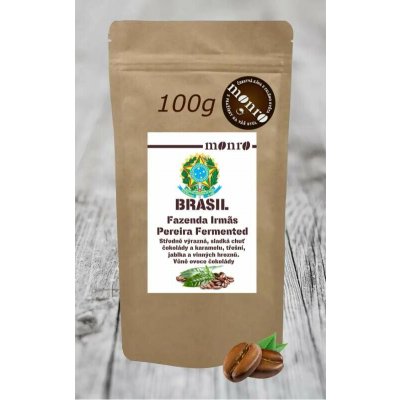 Monro Brasil Fazenda Irmãs Pereira Natural Fermented káva Arabika zrnková 0,1 kg – Hledejceny.cz
