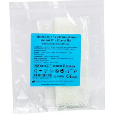 Steriwund Krytí sterilní-mastný tyl 12 x 12cm/5 ks – Zboží Dáma