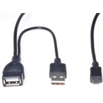 PremiumCord KUR-21 micro USB 2.0, USB A F + USB A M - Micro USB M, 1m – Sleviste.cz