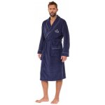 L&L pánský župan 2523 bambus Tmavě modrá – Zboží Dáma