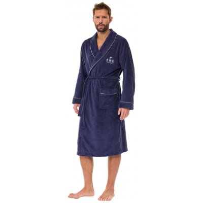 L&L pánský župan 2523 bambus Tmavě modrá – Zboží Dáma