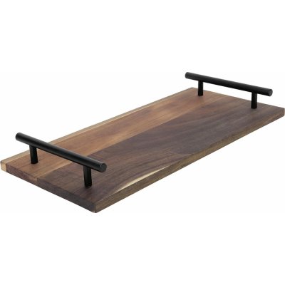 HIT Servírovací tác z akátového dřeva s rukojeťmi 36x17x2cm HT-24501457 – Zboží Dáma