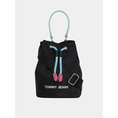 Tommy Jeans Tommy Hilfiger dámský černý vak NAUTICAL MIX SM BUCKET NYL – Zbozi.Blesk.cz