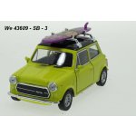 Welly Mini Cooper 1300 with Surf yellow code 43609SB modely aut 1:34