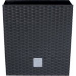 Prosperplast RATO LOW Květináč 20x20x20,2 cm ratan antracit – Sleviste.cz