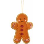 sass & belle Vánoční ozdoba Gingerbread Zari hnědá barva textil – Hledejceny.cz