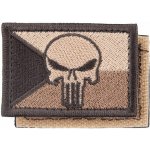 Nášivka: Vlajka Česká republika PUNISHER [64x44] [ssz] béžová | hnědá – Hledejceny.cz