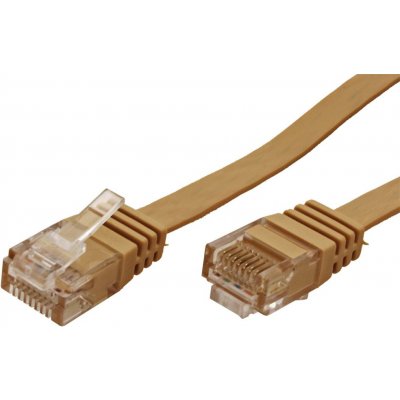 Value 21.99.2121 FTP patch, kat. 6a, plochý, 1m, červený – Zboží Živě