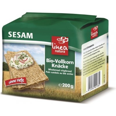Bio Linea Natura Knäckebrot celozrnný sezamový 200 g – Sleviste.cz