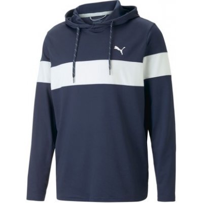 Puma Mattr Colourblock Hoodie Navy Modrá