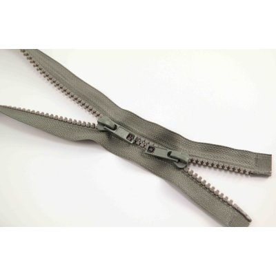 Protisměrný kostěný zip - délka (65 - 150 cm) - různé barvy 65 cm Černá – Zboží Dáma