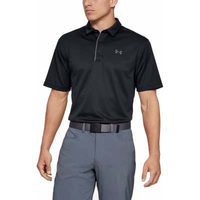 Under Armour Tech Polo 001/black /Graphite – Zboží Mobilmania