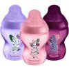 Láhev a nápitka Tommee Tippee kojenecká láhev C2N Jungle 3ks Purple 260ml