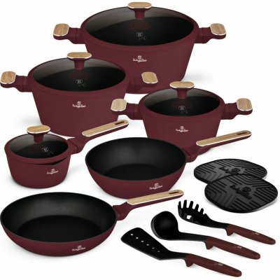 BERLINGERHAUS Sada nádobí s titanovým povrchem 15 ks Leonardo Nordic Collection BH-8306 – Hledejceny.cz