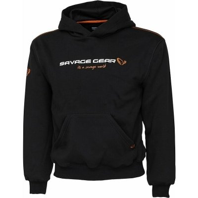 Savage Gear Mikina Junior Logo Hoodie Black Ink – Zboží Dáma