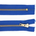 Pro Háčkování Kovový zip nedělitelný 16 cm, Ø 6 mm sytě modrý – Hledejceny.cz