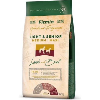 Fitmin Medium Maxi Light Senior Lamb&Beef 2 x 12 kg – Zboží Mobilmania