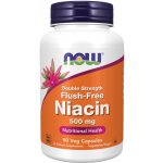 Now Foods Niacin 500 mg Double Strength Flush-Free 90 veg kapslí – Hledejceny.cz