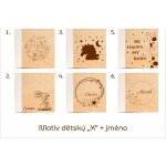 GEDEON Fotoalbum 10x15 200 foto Wood white GRAVÍR Motiv gravíru: Motiv svatební "X" + vlastní jména – Zbozi.Blesk.cz